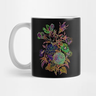 Black Panther Art - Glowing Flowers in the Dark 12 Mug